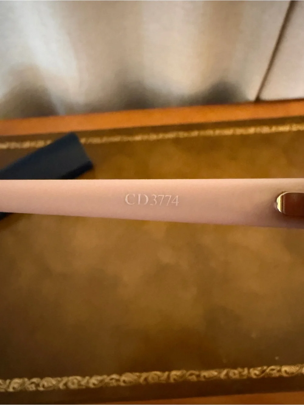 Christian Dior CD3774 eyeglasses featuring a dark blue and pink full-rim frame